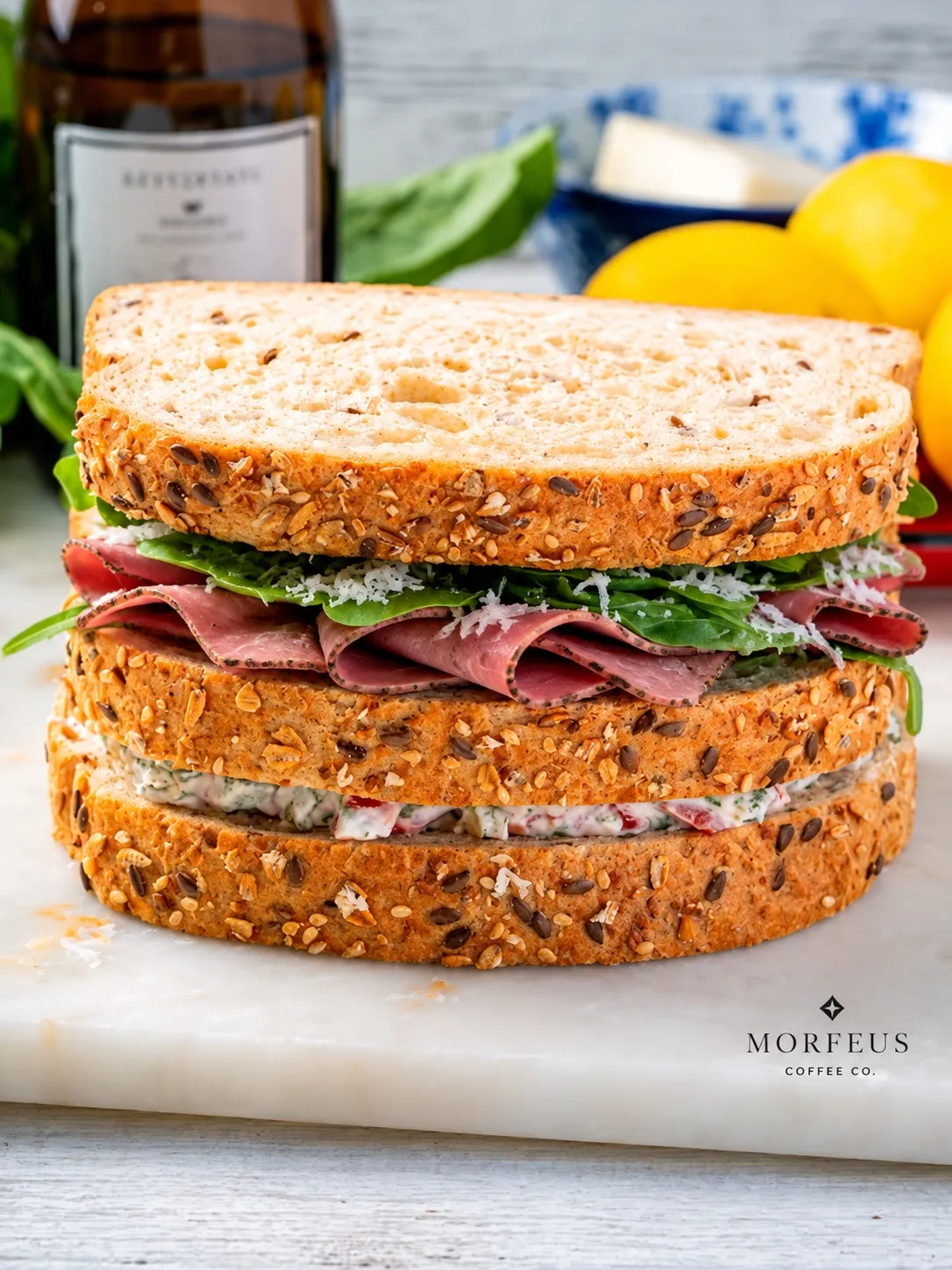 Beef ham sandwich