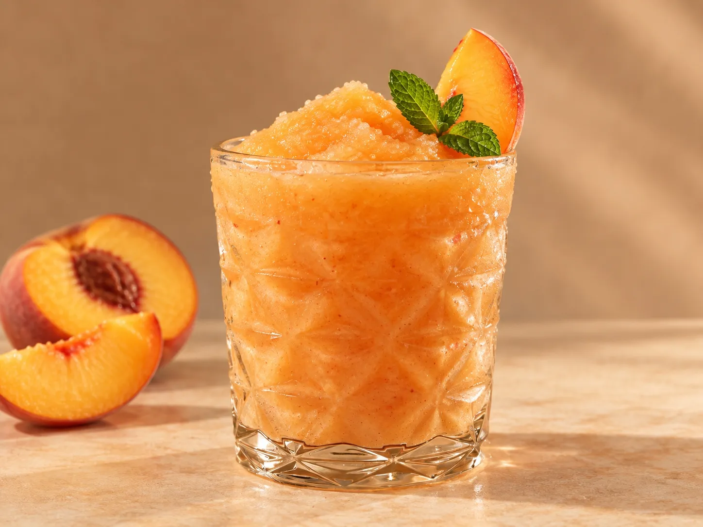 Frozen peach